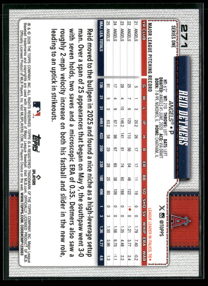 2026 Topps Series 1 Reid Detmers #271