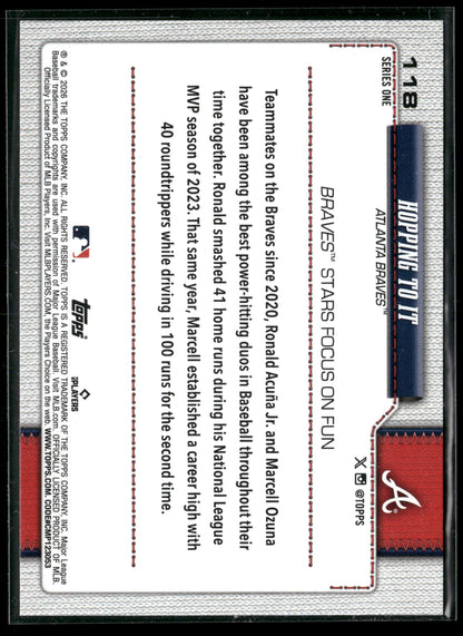 2026 Topps Series 1 Marcell Ozuna Ronald Acuña Jr. #118