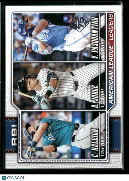 2026 Topps Series 1 Vinnie Pasquantino Aaron Judge Cal Raleigh #211
