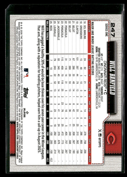 2025 Topps Series 1 Will Banfield #247 RC