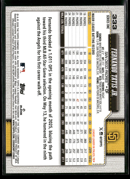 2025 Topps Series 1 Fernando Tatis Jr. #333