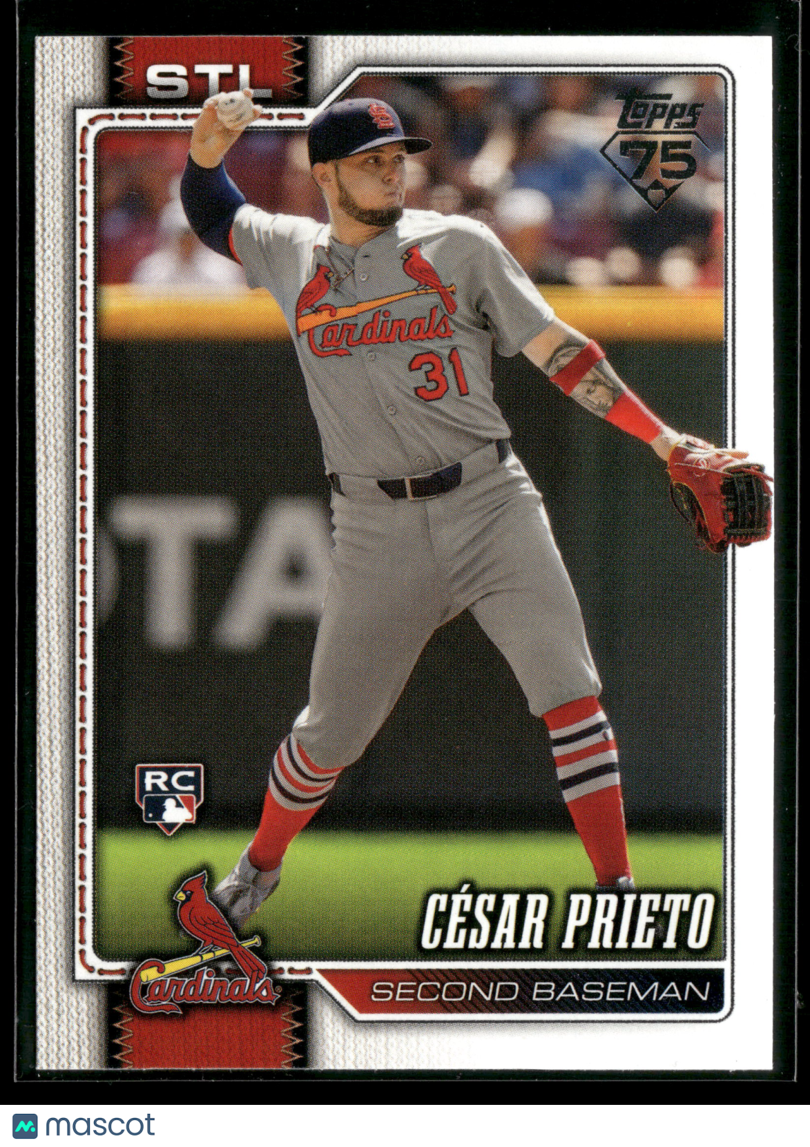 2025 Topps Series 1 César Prieto #95 RC