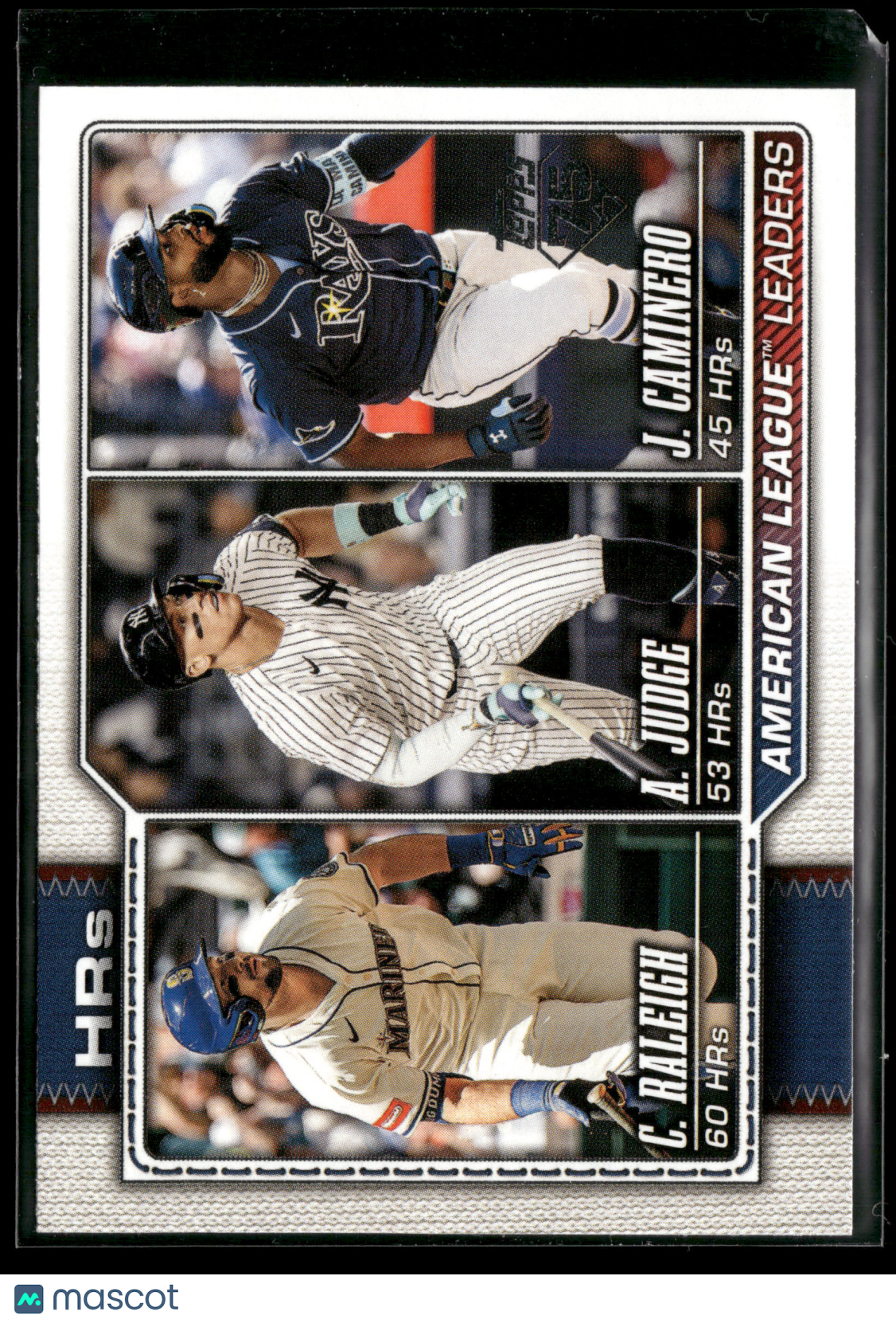 2025 Topps Series 1 Junior Caminero Aaron Judge Cal Raleigh #38