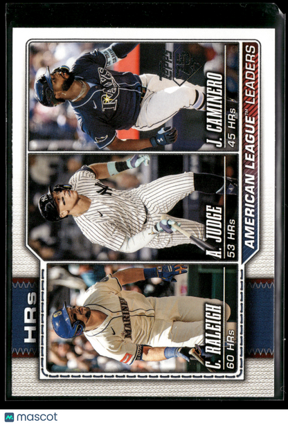 2025 Topps Series 1 Junior Caminero Aaron Judge Cal Raleigh #38